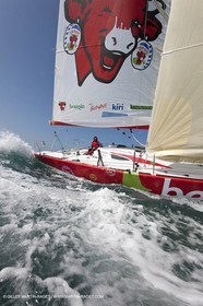 13 03 2010 -  La Grande Motte   Port Camargue (FRA) - Groupe Bel - Kito de Pavant   Sebastien Audigane training for Transat AG2R