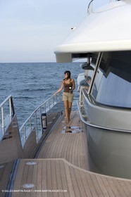 11 06 2007 - Valencia (Spain) - Super Yacht Catamaran Bradley, Gilles Vaton design built by H2X in la Ciotat (France)