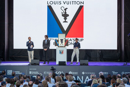 04 10 2024, Barcelona (ESP), 37th America's Cup, Louis Vuitton Cup Final, Race Day 7 , Prizegiving