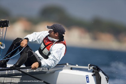 27 04 2007 - Semaine Olympique Française 2007 - Hyères - Jour 6 - Medal Race - Team France - Tornado - BESSON-JARLEGAN