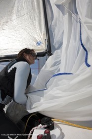 20 04 2010 - Hyères (FRA,83) - SOF 2010 - Zhik Team - women Match Racing - Leroy Pruvot  Bertrand