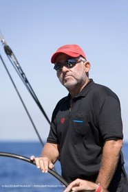 Luca Bassani Wally Yachts founder and CEO - 03 09 06 - Porto Cervo (Sardinia) - Maxi World Cup 2006 - Onboard Wally 90 Tango