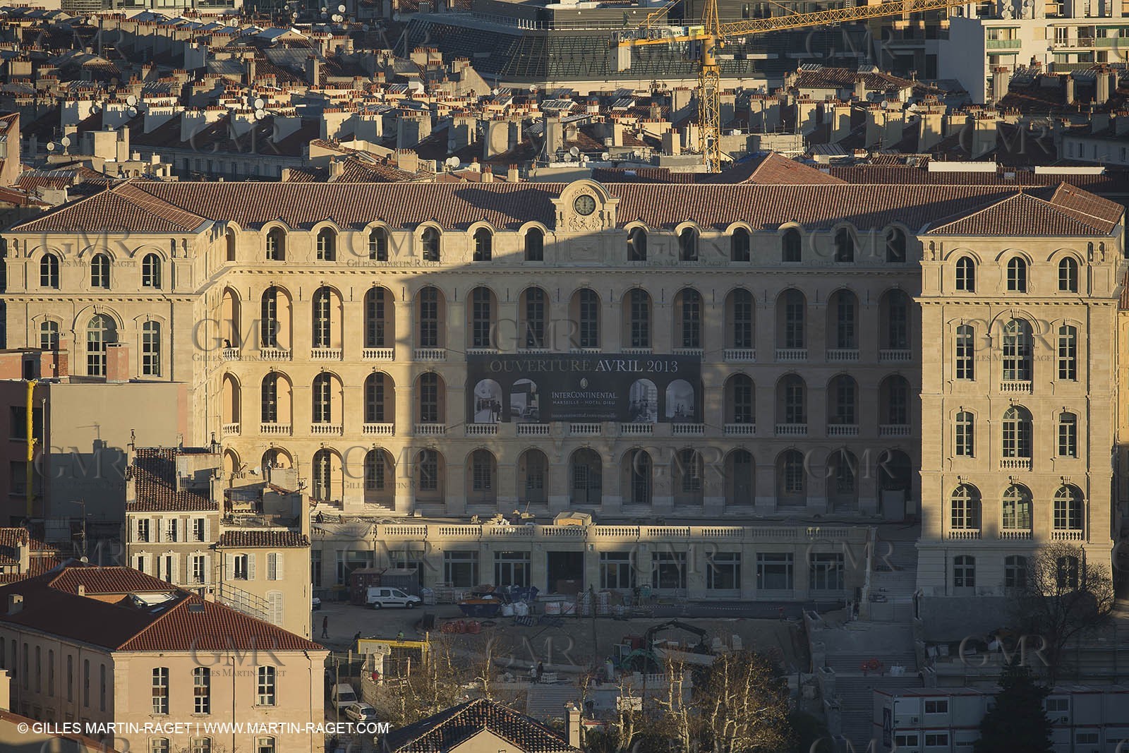 06 12 2012 - Marseille (FRA,13) - City Hall and Hotel Dieu Hotel under works