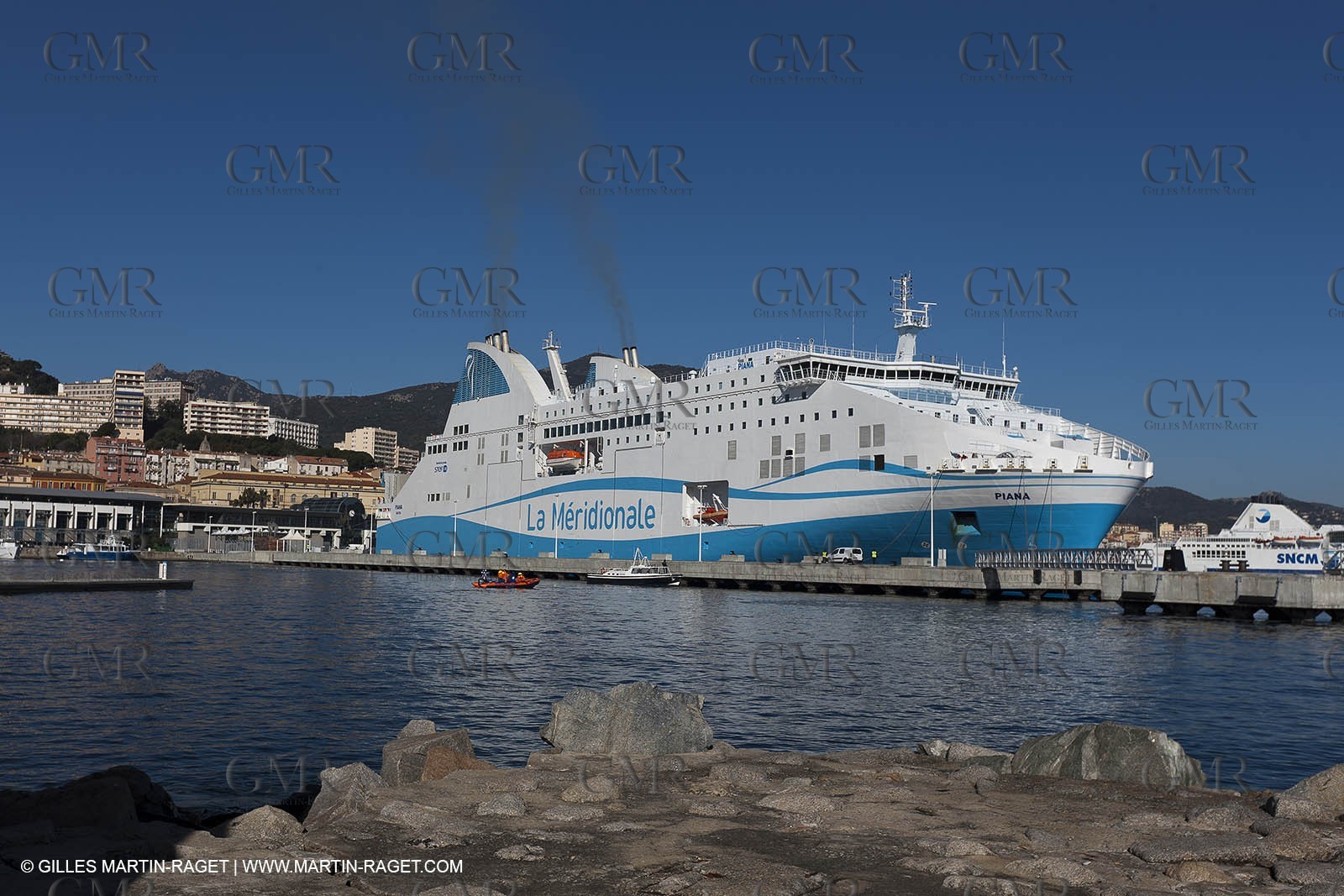 16 02 2012 - Ajaccio (FRA, Corse) -  La Méridionale shipping company- Piana at Ajaccio