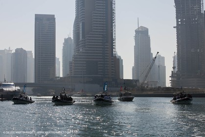 26 11 2010 - Dubai (UAE) - Dubai Louis Vuitton Trophy - BMW ORACLE Racing - NZ mine accident remembrance
