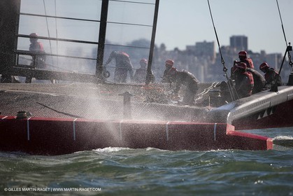 11 02 2013 - San Francisco (USA) - 34th America's Cup - Artemis Racing AC72 training