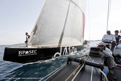 19 05 2010 - La Maddalena (ITA, Sardinia) Louis Vuitton Trophy - BMW ORACLE Racing - Training