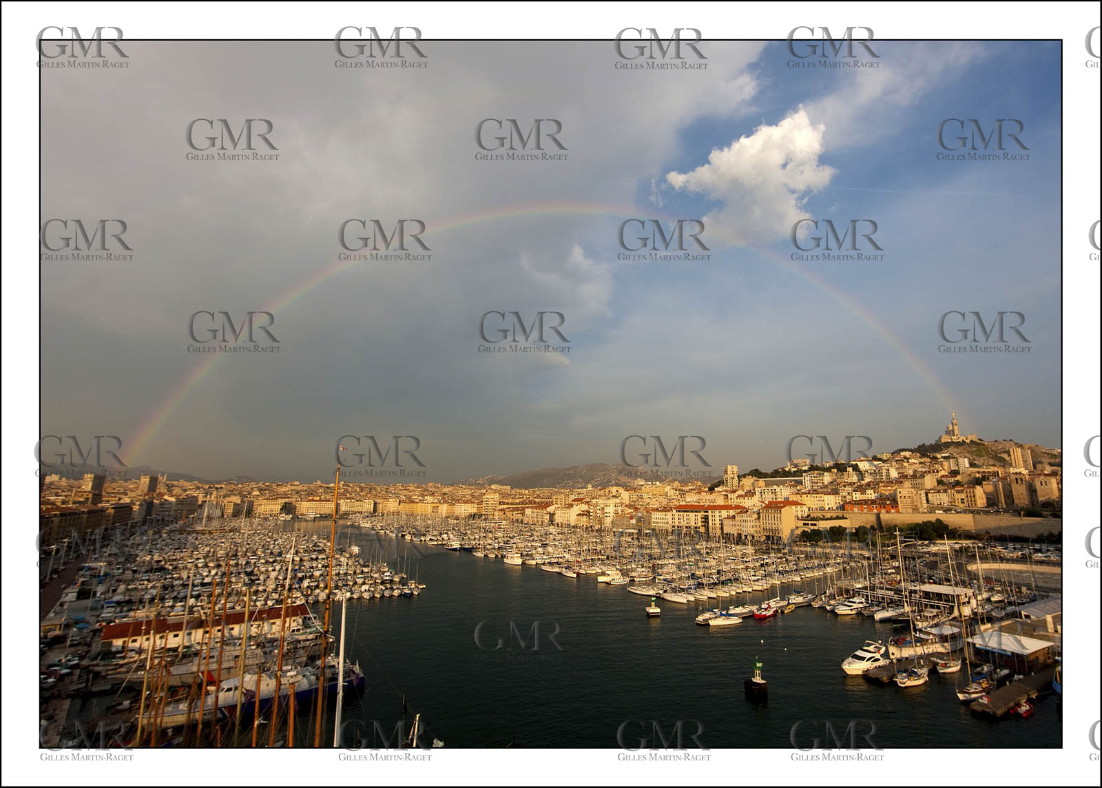 Marseilles - The historical port under the rainbow