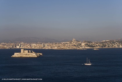 Marseille vue des Iles du Frioul