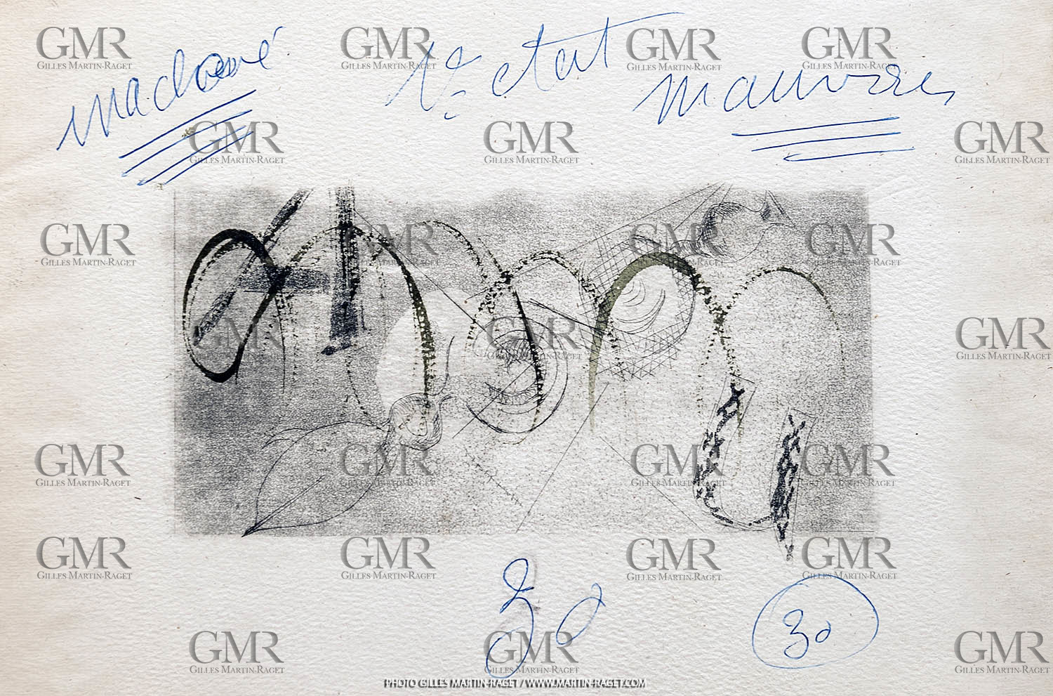 12 07 2020, St Rémy de Provence (FRA, 13) Oeuvre Germaine Richier, gravure