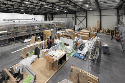 29 10 2018, La Grande Motte (FRA,30), Chantier Gunboat, construction du Gunboat 68