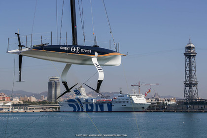 22 08 2023, Barcelona (ESP), 37th America's Cup, Orient Express Racing Team, AC 40 first training