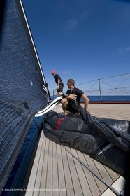 03 09 06 - Porto Cervo (Sardinia) - Maxi World Cup 2006 - A bord Wally 90 Tango