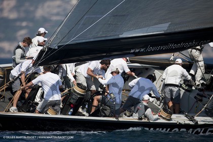 18 05 2010 - La Maddalena (ITA, Sardinia) Louis Vuitton Trophy - BMW ORACLE Racing - Training