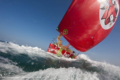 13 03 2010 -  La Grande Motte   Port Camargue (FRA) - Groupe Bel - Kito de Pavant   Sebastien Audigane training for Transat AG2R