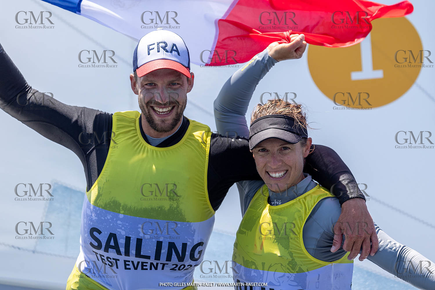 15 07 2023, Marseille (FRA), Paris 2024 Olympic Games Sailing Test Event, Day 6, 470 Medal Race
