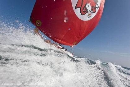 13 03 2010 -  La Grande Motte   Port Camargue (FRA) - Groupe Bel - Kito de Pavant   Sebastien Audigane training for Transat AG2R