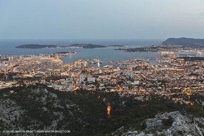 07 06 2012-Toulon (FRA,83) - Bay of Toulon as seen from the top of Mount Faron
