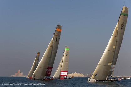 25 11 2010 - Dubai (UAE) - Dubai Louis Vuitton Trophy -  BMW ORACLE Racing Fleet races
