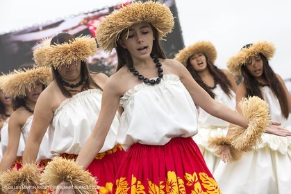 10 08 2013 - San Francisco (USA,CA) - 34th America's Cup - AC Open - Outrigger Canoe Races et Hula Danceperformance at Marina Green Village
