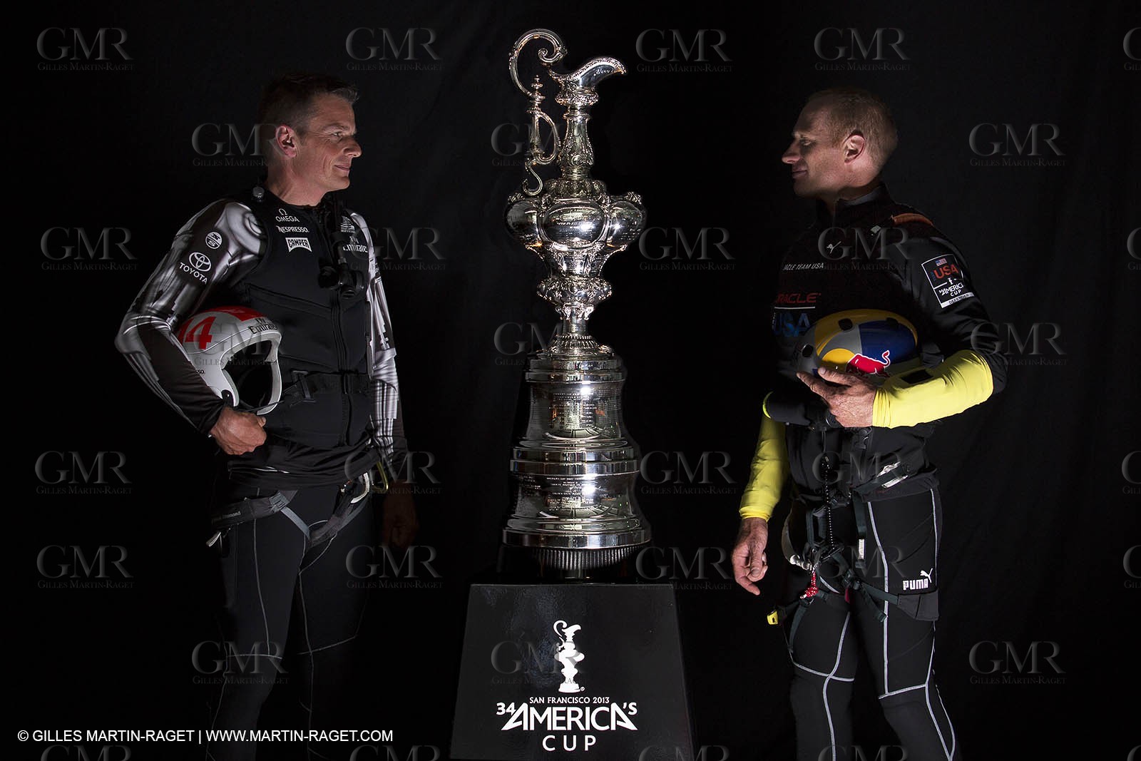 26 08 2013 - San Francisco, CA - Dean Barker and Jimmy Spithill for the America's Cup