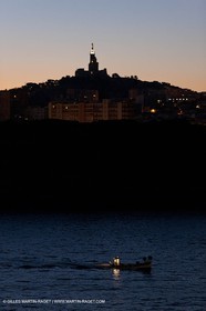 17 02 2012 - Marseille (FRA,13) - Arrival in Marseille harbour onboard ferry Piana (La Meridionale Corp.)