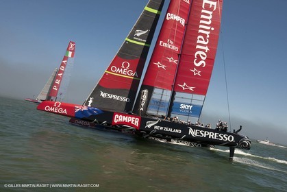 25 08 2013 - San Francisco (USA,CA) - 34th America's Cup - Louis Vuitton Cup Final, Day 7, Emirates Team New Zealand Vs Luna Rossa
