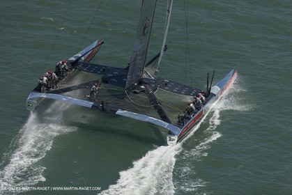 13 07 2013 - San Francisco (USA,CA) - 34th America's Cup - Louis Vuitton Cup - Round Robin - Race Day 4 - Luna Rossa vs ETNZ