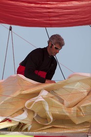 13 03 2010 -  La Grande Motte   Port Camargue (FRA) - Groupe Bel - Kito de Pavant   Sebastien Audigane training for Transat AG2R