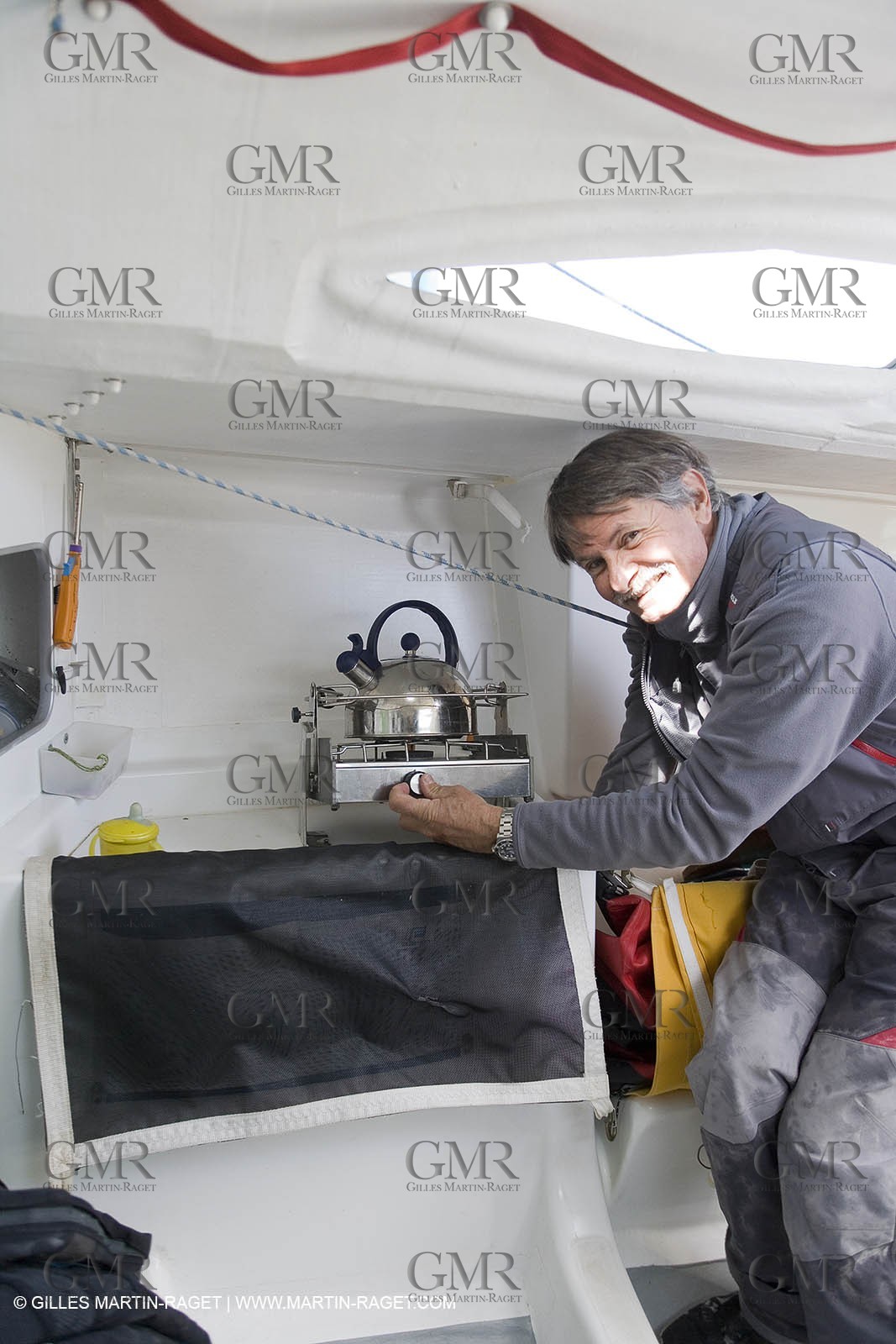 27 03 08- La Grande Motte- (FRA,34) Transat AG2R 2008- Jean-Paul Mouren- Laurent Pellecuer