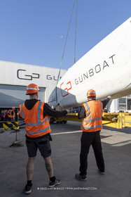 15 02 2022, La Grande Motte (FRA), Gunboat 80  1 hulls delivery