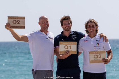 16 07 2023, Marseille, (FRA), Paris 2024 Olympic Games 2024 Sailing Test Event, Day 8, Medal race, IQFoil Men