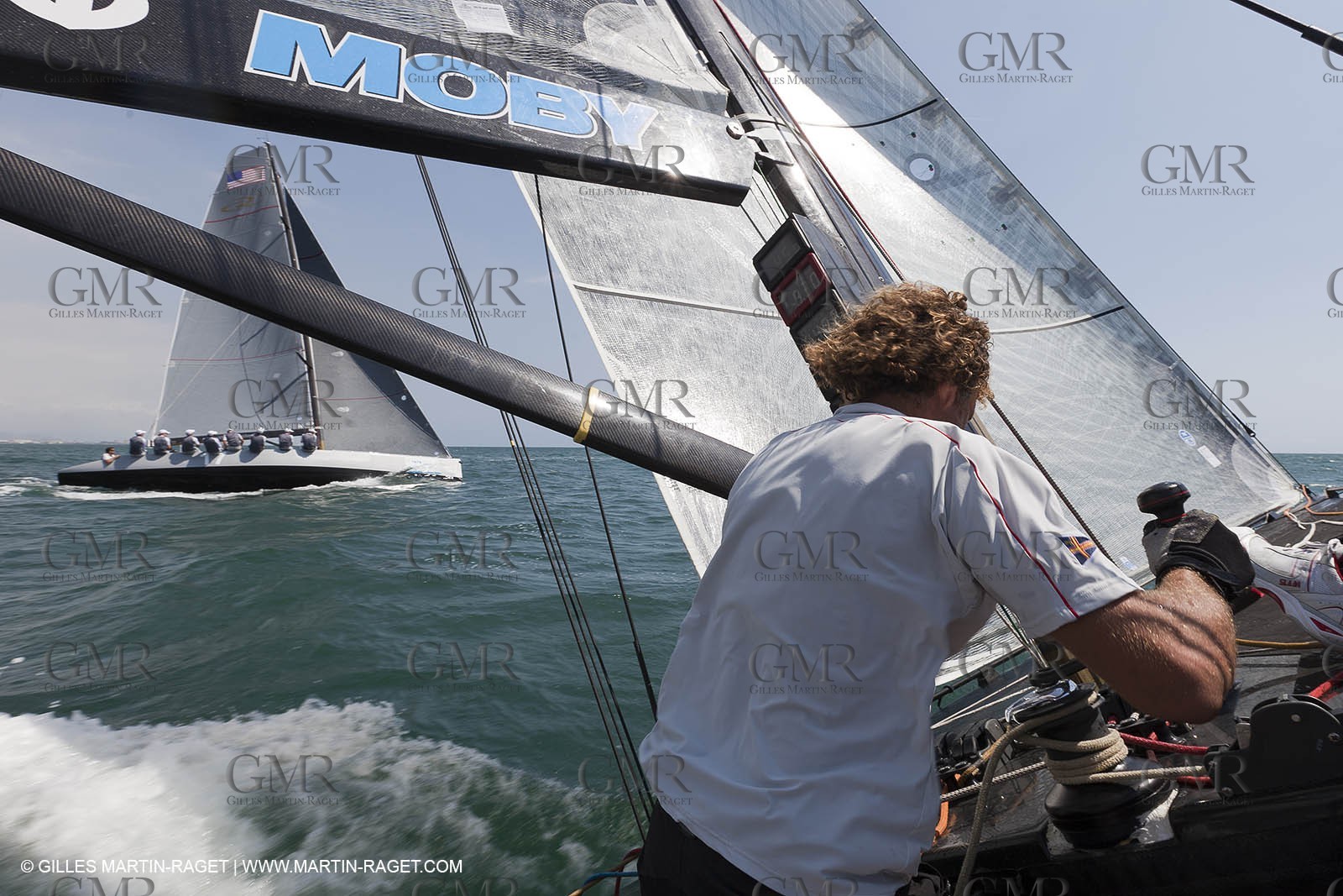 31 07 2010 - Valencia (ESP) - BMW ORACLE Racing - RC 44 Valencia Cup - fleet racing - Day 2