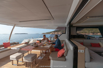 30 08 2018, Porto Vecchio (FRA, South Corsica) Chantier Fountaine-Pajot, Alegria 67