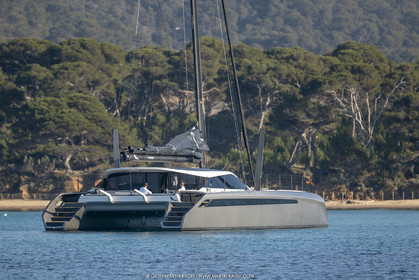 16 02 2019, Porquerolles (FRA,83), Gunboat 68 sail testing  3
