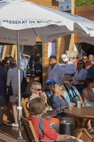 29 09 2018, Saint-Tropez (FRA,83), Voiles de Saint-Tropez 2019, Arrival Cannes-Saint-Tropez and trainings, inauguration du village