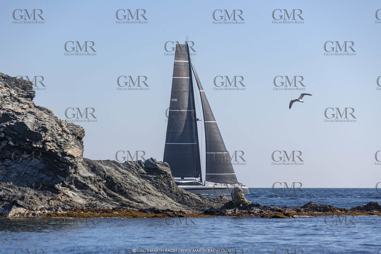 16 02 2019, Porquerolles (FRA,83), Gunboat 68 sail testing  3