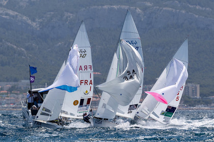 15 07 2023, Marseille (FRA), Paris 2024 Olympic Games Sailing Test Event, Day 6, 470 Medal Race