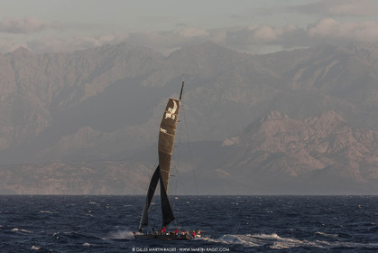 09 10 2017, Calvi (FRA,20), VOR 70 Babsy, Tentative de record autour de la Corse à la voile, skipper Franck Cammas