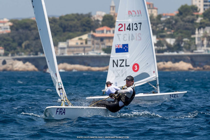 15 07 2023, Marseille (FRA), Paris 2024 Olympic Games Sailing Test Event, Day 6, Ilca 7 Medal race