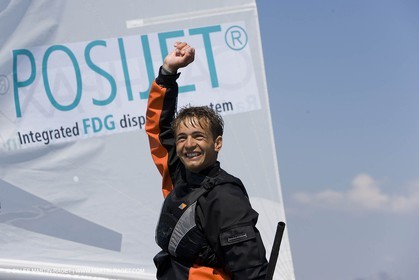 27 04 2007 - Semaine Olympique Française 2007 - Hyères - Jour 6 - Medal Race - Team France - 470 Homme - Leboucher-Garos