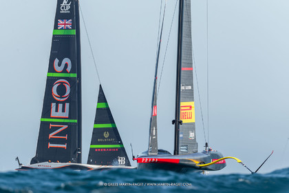 26 09 2024, Barcelona (ESP), 37th America's Cup, Louis Vuitton Cup Final, Race Day 1