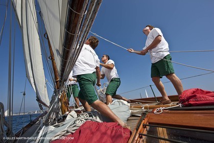 23 09 2009 - Cannes (FRA,83) - Régates Royales - A bord Pen duick