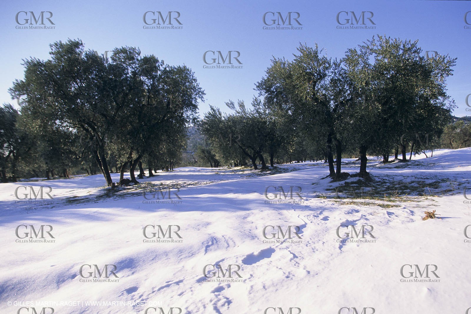 Provence under snow - Baux ed Provence