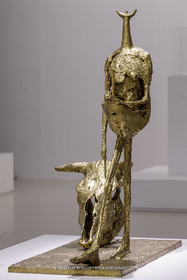 02 05 2023, Paris (FRA), oeuvre de Germaine Richier, Exposition Centre Pompidou 2023, La Tauromachie 1953, Bronze naturel nettoyé, Numéroté 6 6, Fondeur : Susse, Paris, 114,6 x 54,5 x 98,8 cm, Collection particulière, Paris