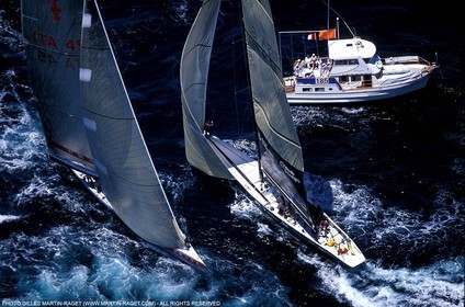 Finale Louis Vuitton Cup America One Vs Luna Rossa,  America's Cup, Auckland 2000