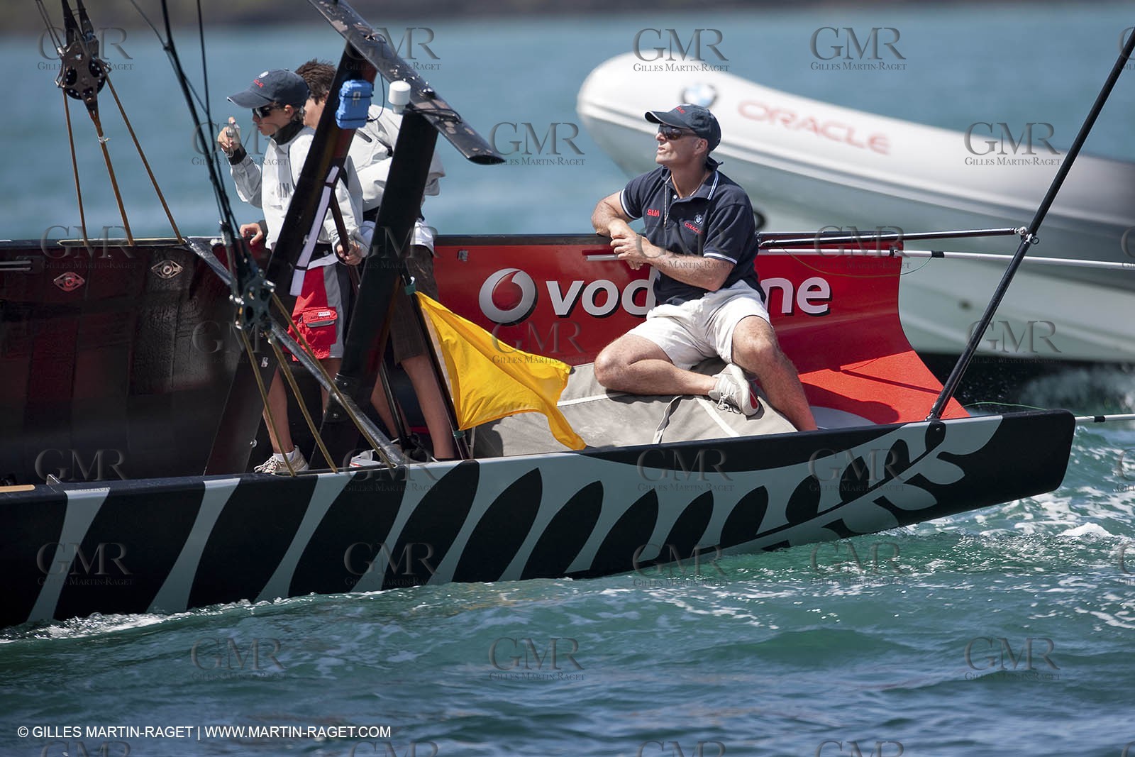 23 01 2009 - Auckland (NZL) -  Louis Vuitton Pacific Series - BMW ORACLE Racing-Tuning up onboard Emirates Team New Zealand yacht