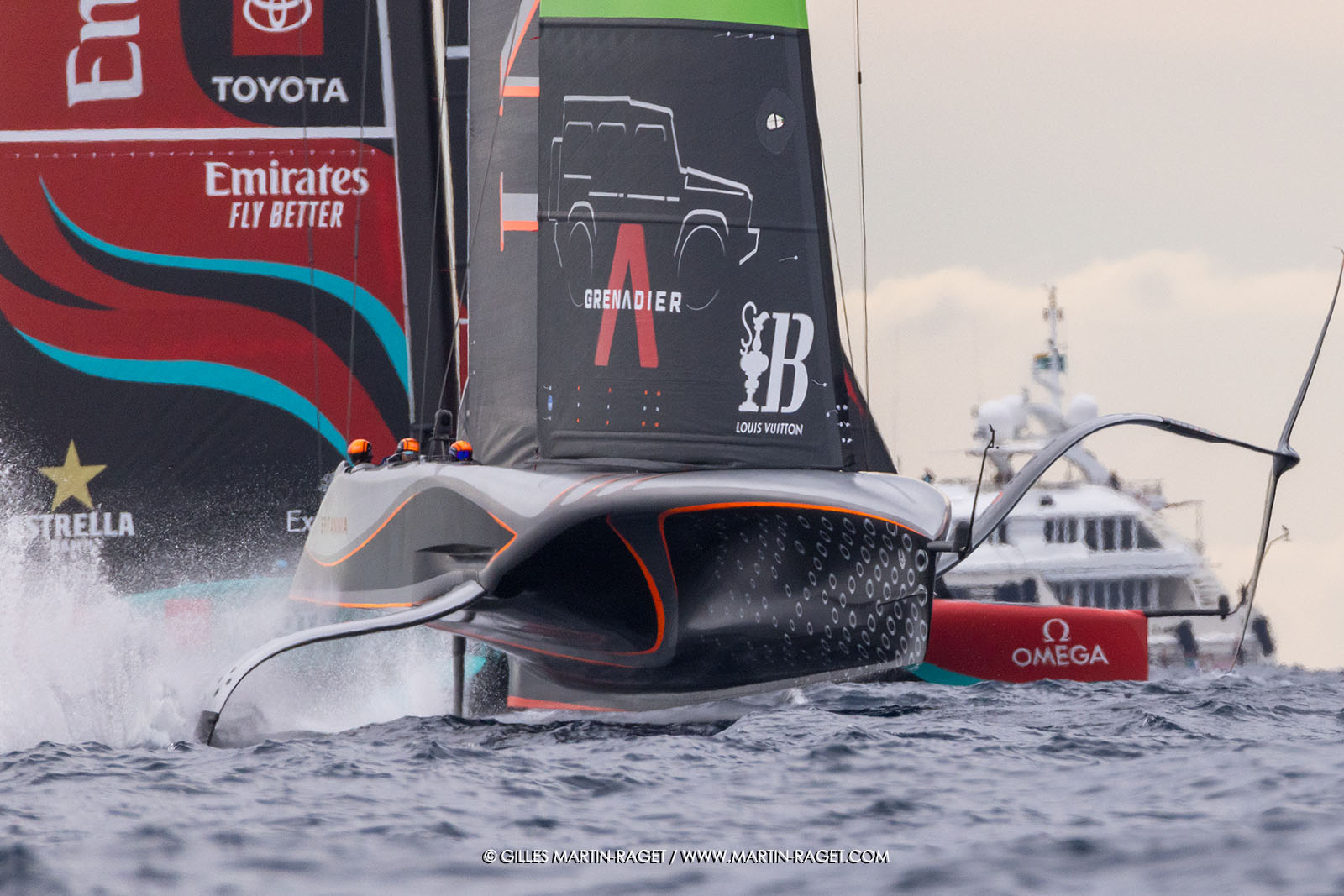 18 10 2024, Barcelona (ESP), Louis Vuitton 37th America's Cup, Final Match, Race Day 5, Race 7