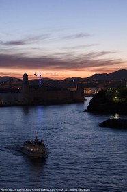 17 02 2012 - Marseille (FRA,13) - Arrival in Marseille harbour onboard ferry Piana (La Meridionale Corp.)