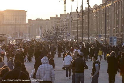 02 02 2013 Marseille (FRA,13) - Opening of the shadehouse and renovated historical Vieux Port